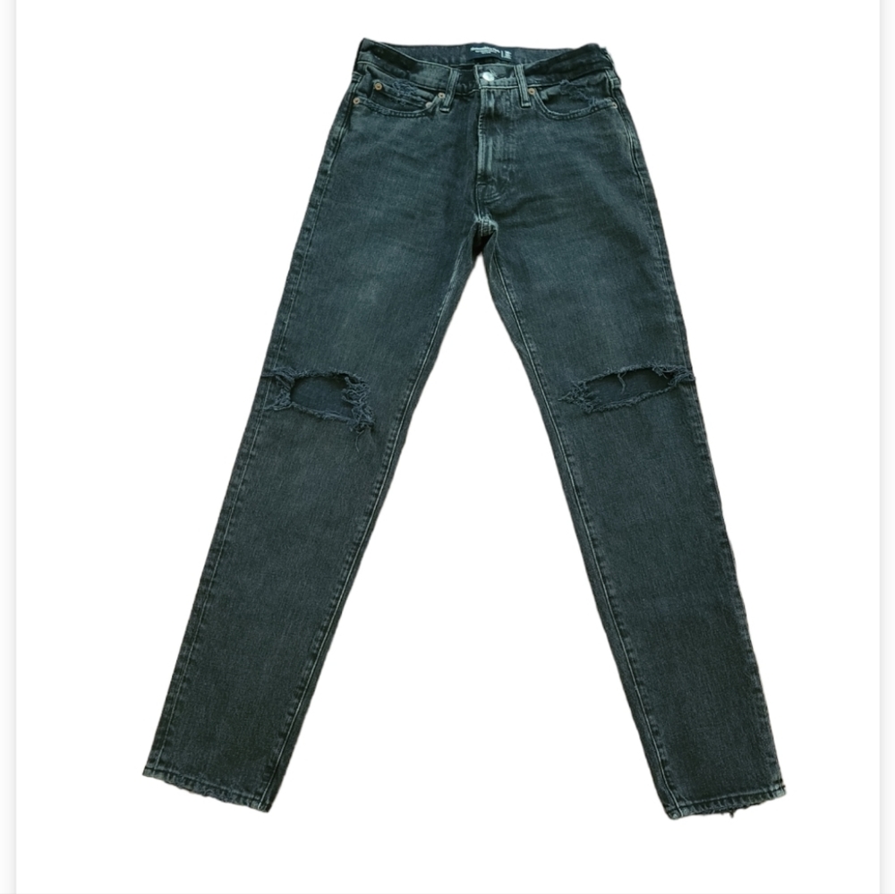 ABERCROMBIE & FITCH VINTAGE STRETCH 90S SLIM JEANS 30W×32L